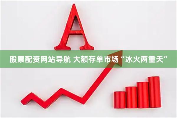 股票配资网站导航 大额存单市场“冰火两重天”