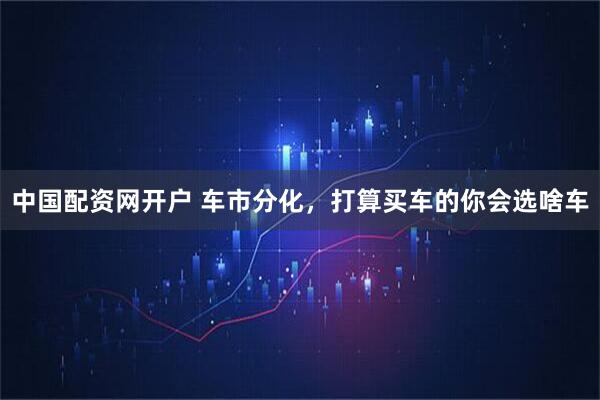 中国配资网开户 车市分化，打算买车的你会选啥车